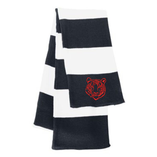 THOMPSON - Rugby Striped Knit Scarf Thumbnail