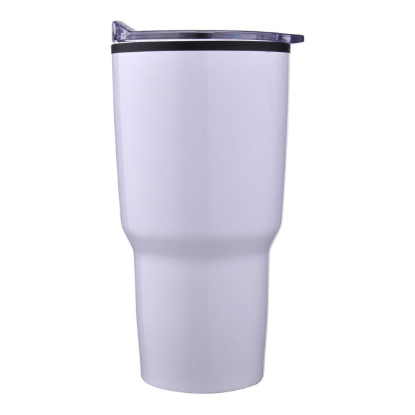 THOMPSON,  ETCHED DESIGN - 30 oz. Curved Body Tumbler W/ Lid and Custom Logo Thumbnail